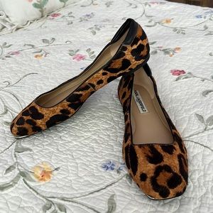 Karl Lagerfeld Animal Print Ballet Flats Shoes Size 6.5M